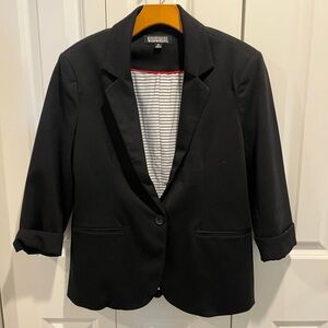 NWOT Nicole Miller Black Blazer in Medium Professional Work Suit Blazer Cardigan